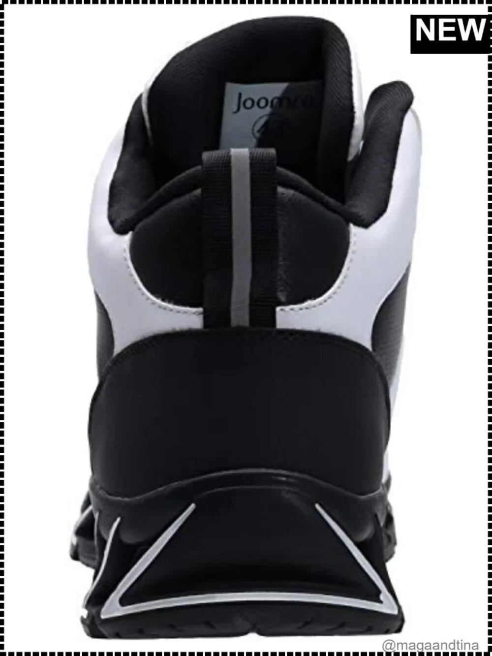 Men's High Top Synthetic Leather Sneakers Cushioned Lace-Up Athletic Shoes